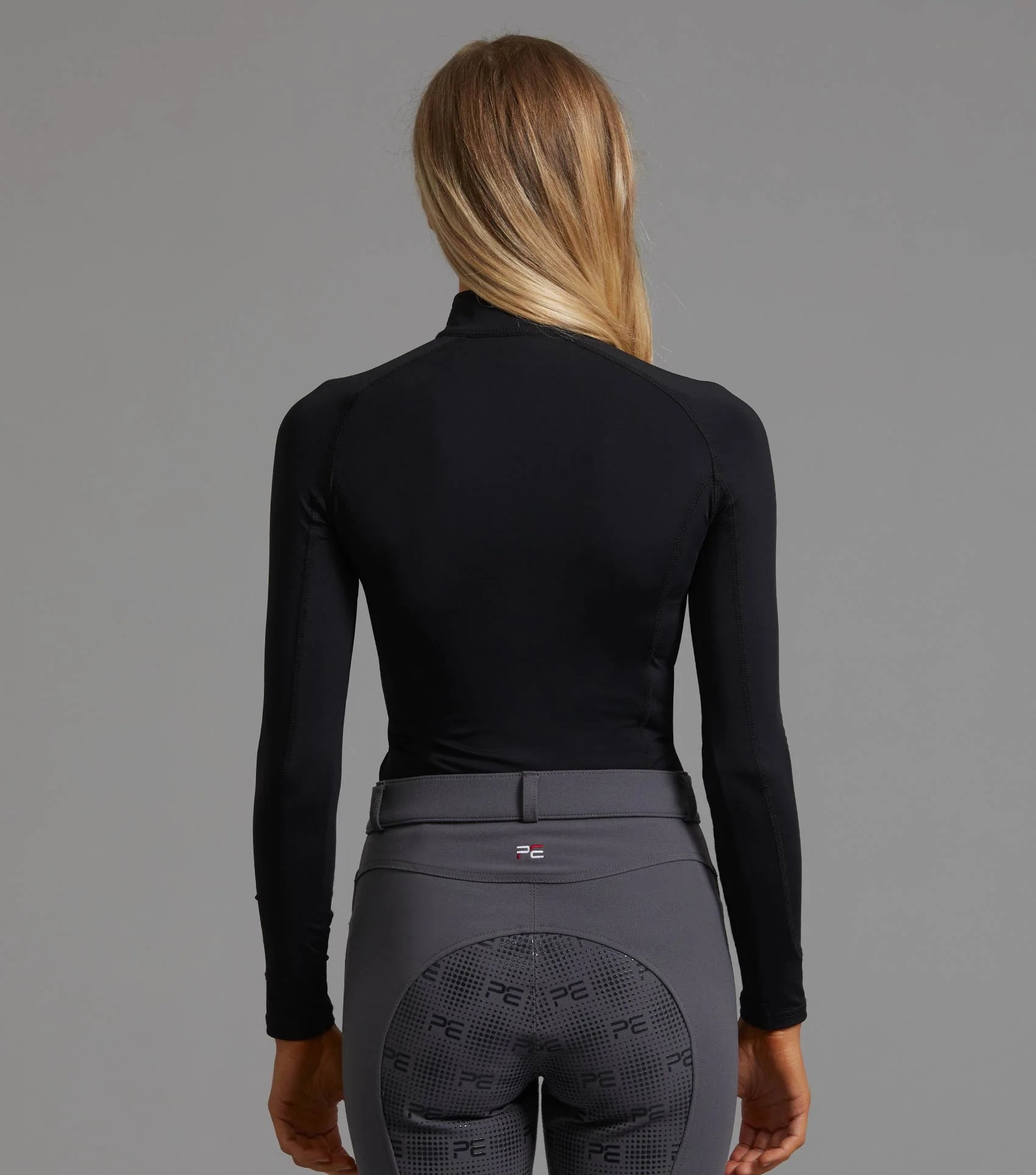 Black Premier Equine Ombretta Ladies Technical Riding Top - Equiflair Equestrian Apparel