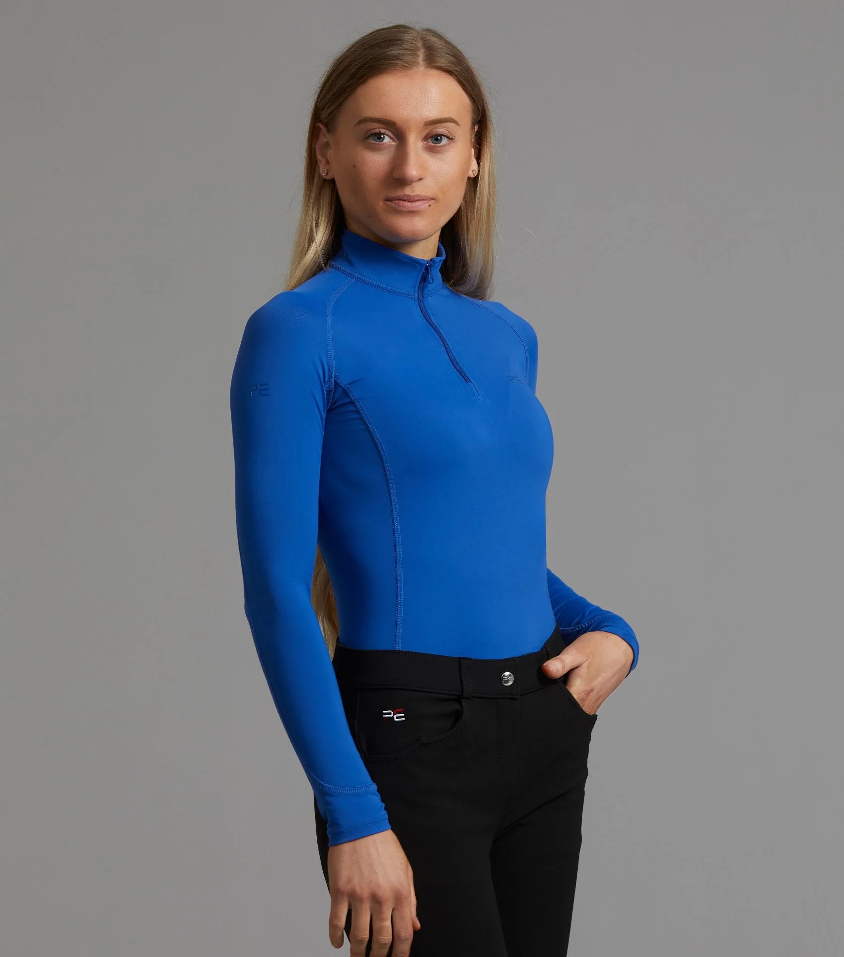 Premier Equine Ombretta Ladies Technical Riding Top - Royal Blue
