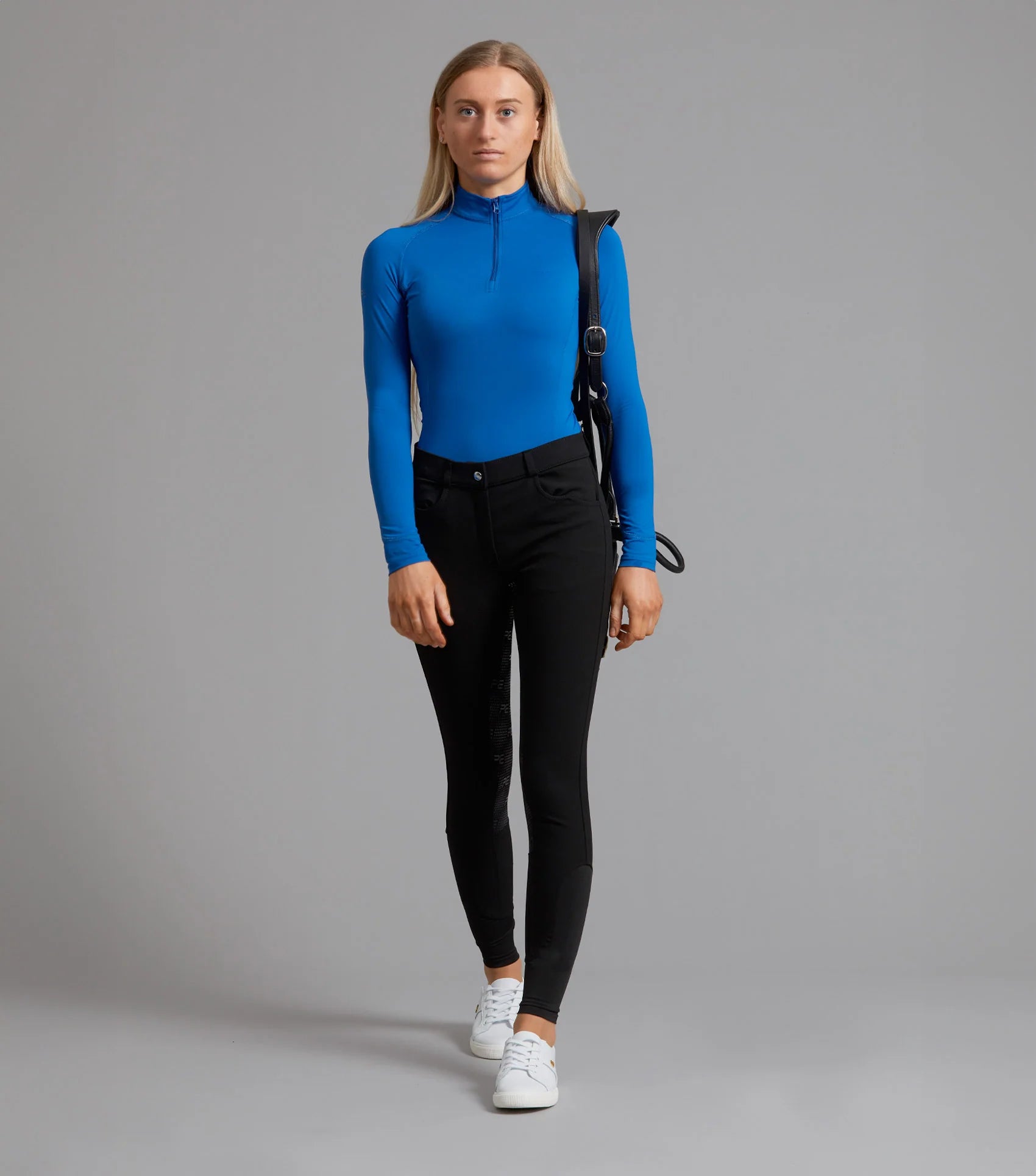 Premier Equine Ombretta Ladies Royal Blue Technical Riding Top - Equestrian Apparel