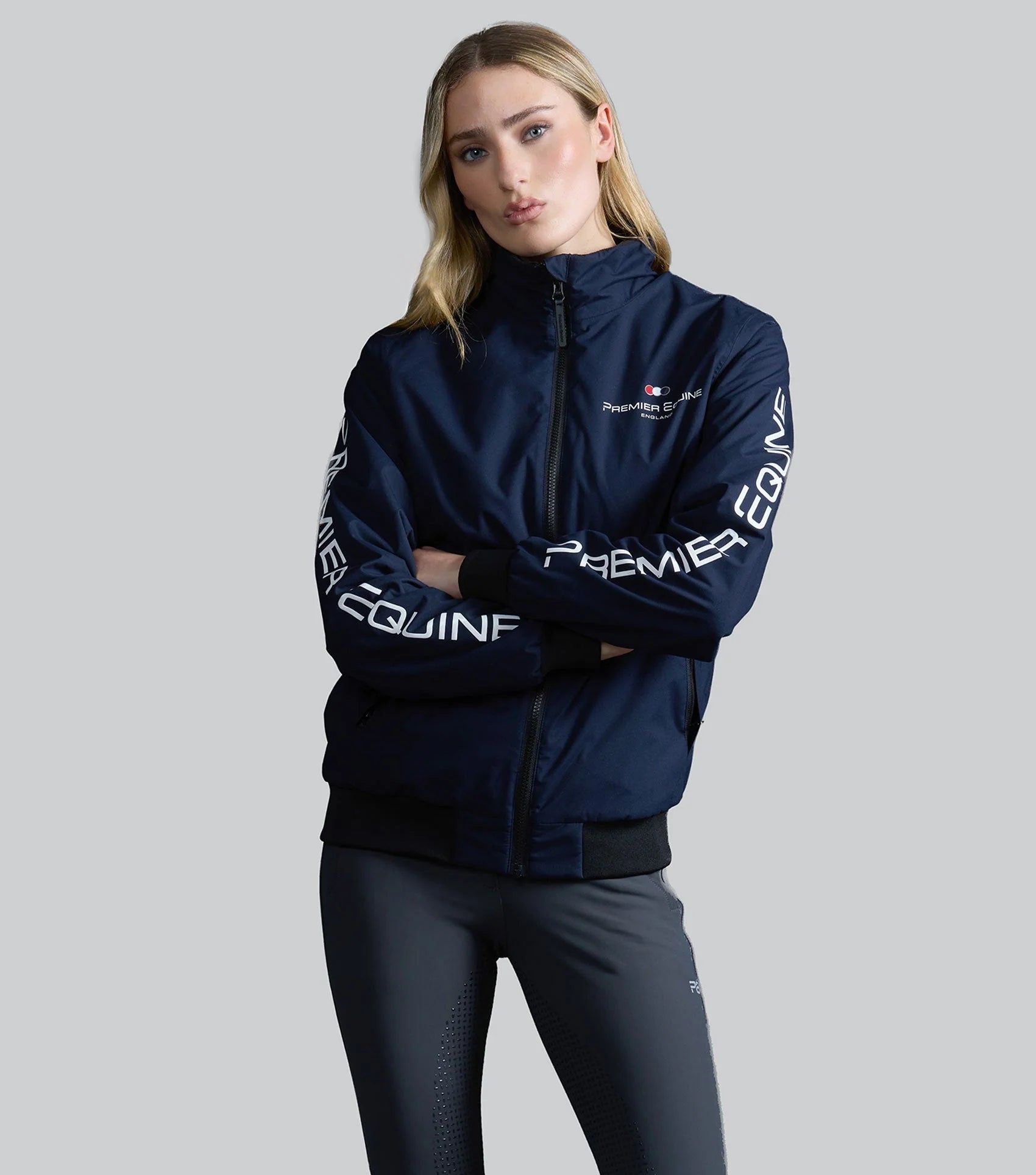 Premier Equine Omnia Waterproof Riding Jacket - Navy - Women's Equestrian Apparel | Equiflair
