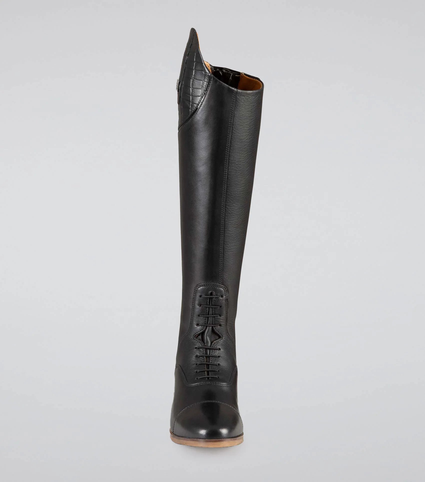 Black Leather Tall Field Riding Boot Ladies Equestrian Premier Equine Equiflair
