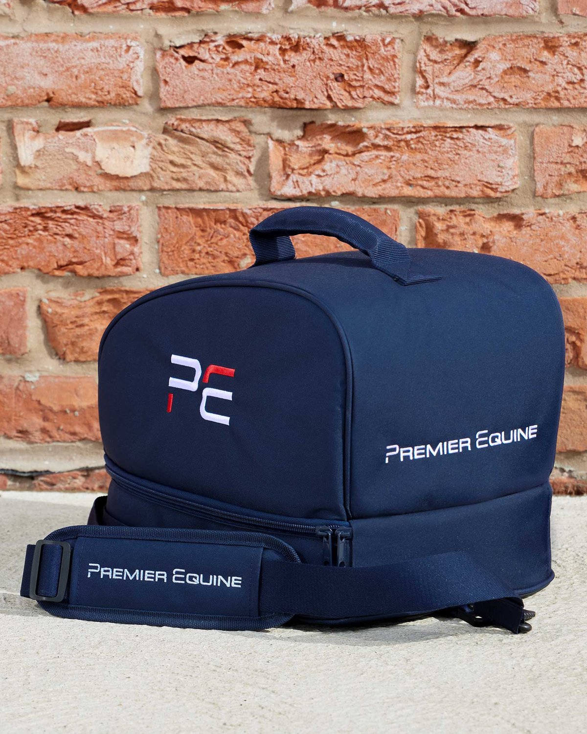 PREMIER EQUINE Team Helmet Bag Navy. Equestrian Gear, Equiflair.