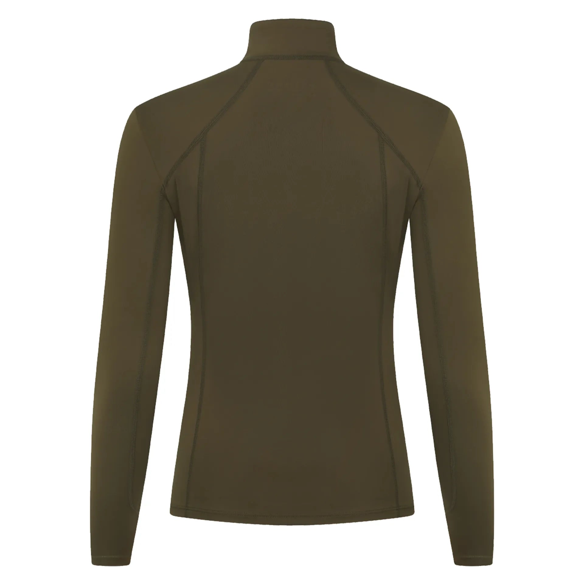 LEMIEUX Alpine Base Layer Olive - Quarter Zip, UV50+, Long Sleeve Performance Top by Equiflair
