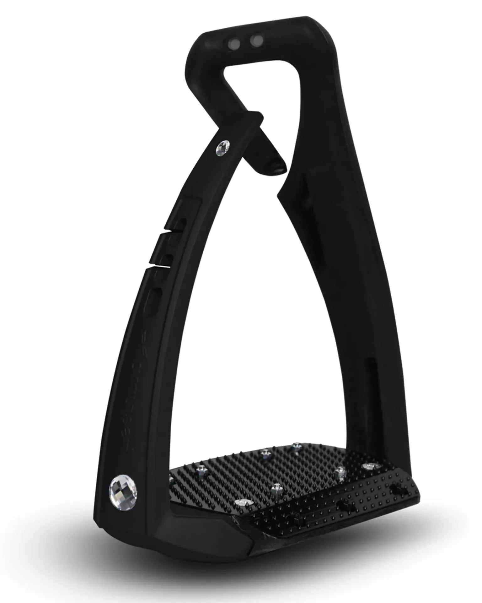 FREEJUMP SOFT UP PRO+ Crystal Stirrups - Black Equestrian Stirrup with Crystals | Equiflair