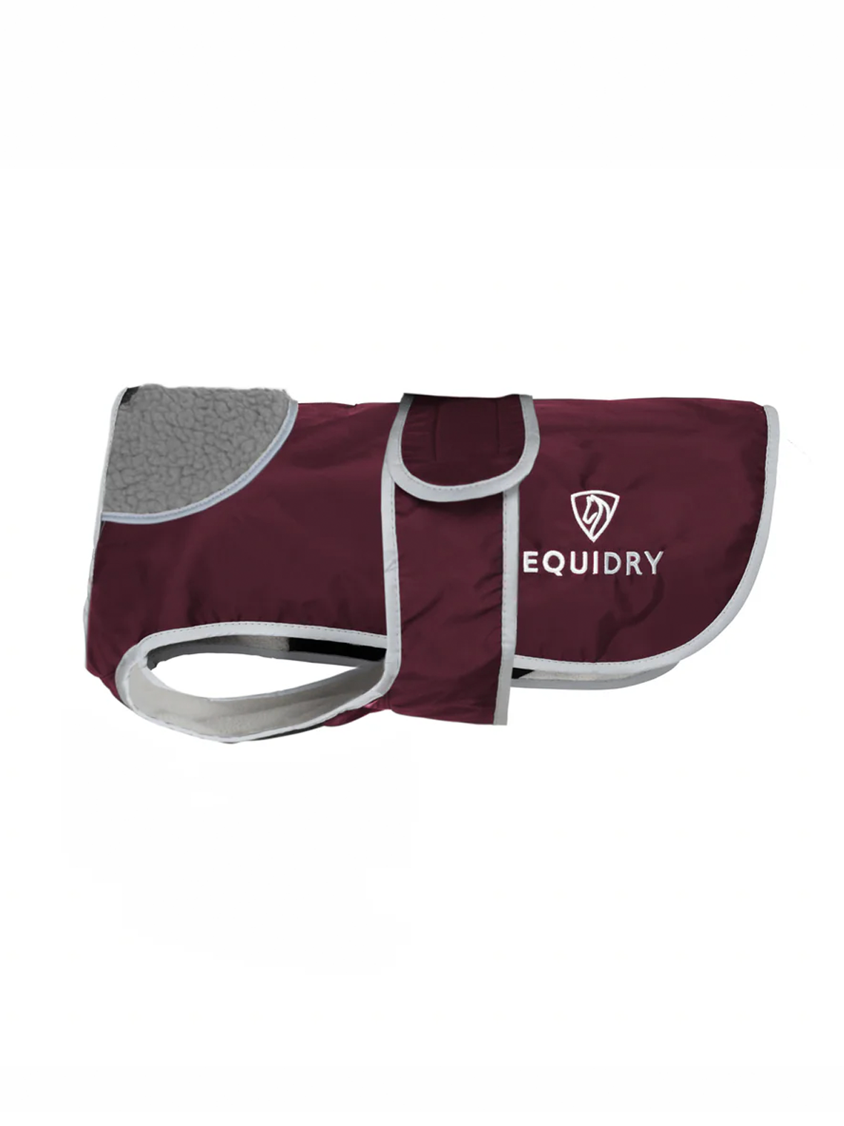 EQUIDRY Waterproof Dog Coat Plum/Grey