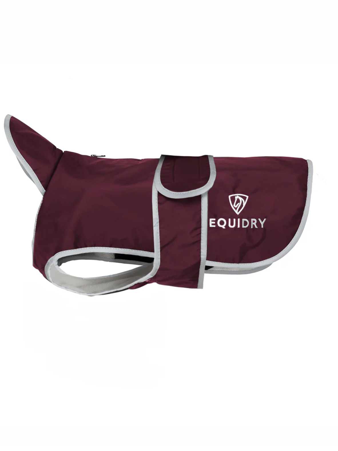 EQUIDRY Waterproof Dog Coat Plum/Grey