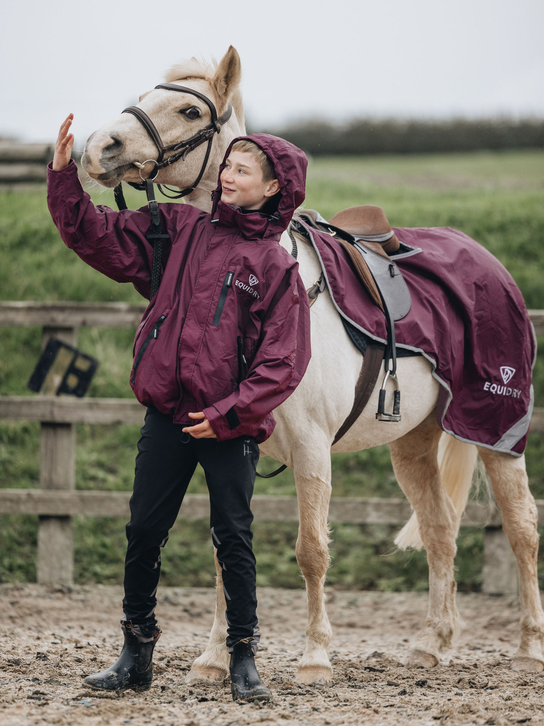 EQUIDRY Waterproof Exercise Sheet Lite Plum/Plum