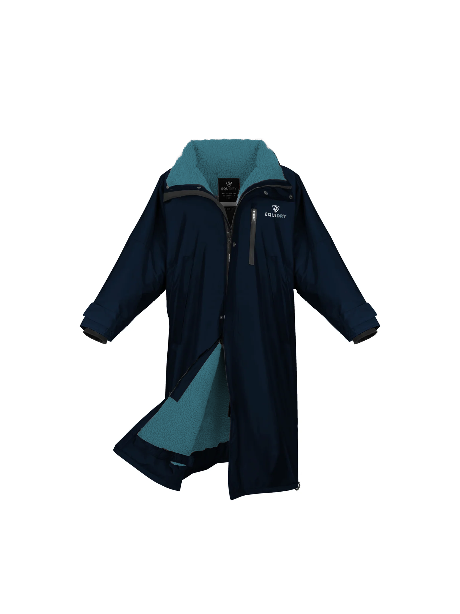 EQUIDRY Evolution Women's Thick Fleece Navy/Turquoise