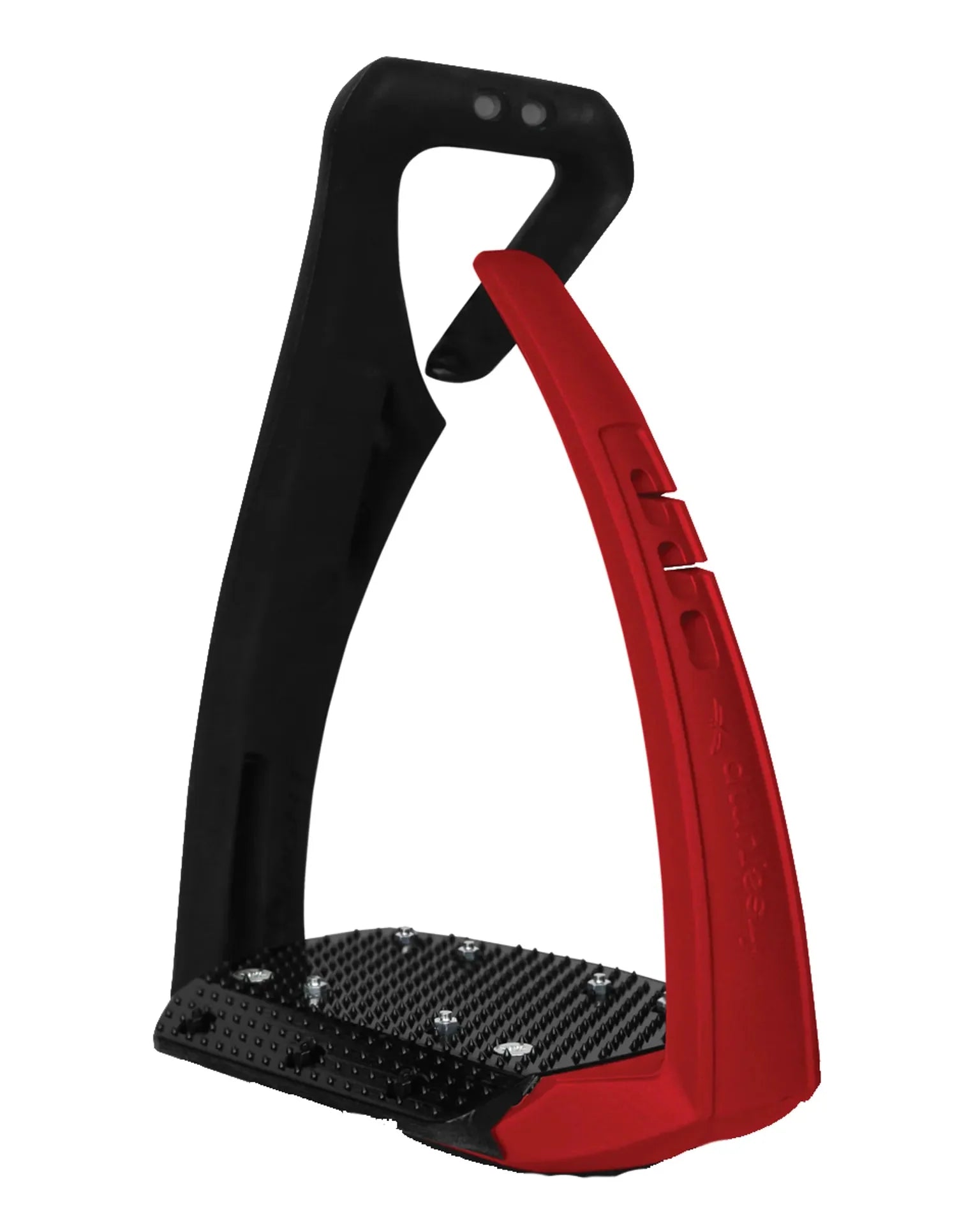 FREEJUMP SOFT UP PRO PLUS Stirrups: Equestrian Safety & Comfort, Black & Red