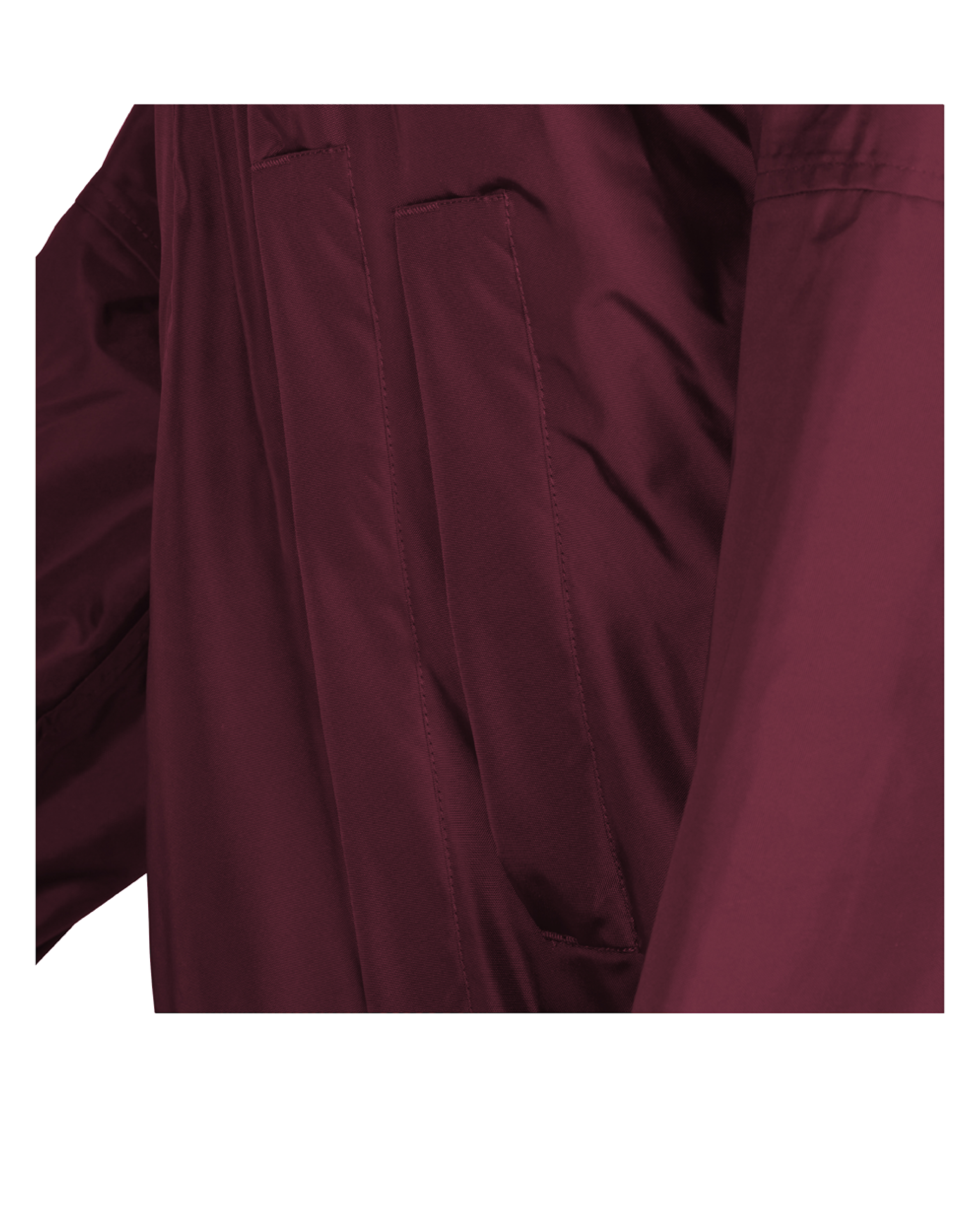 EQUIDRY waterproof horse riding raincoat thin fleece reflective plum pockets
