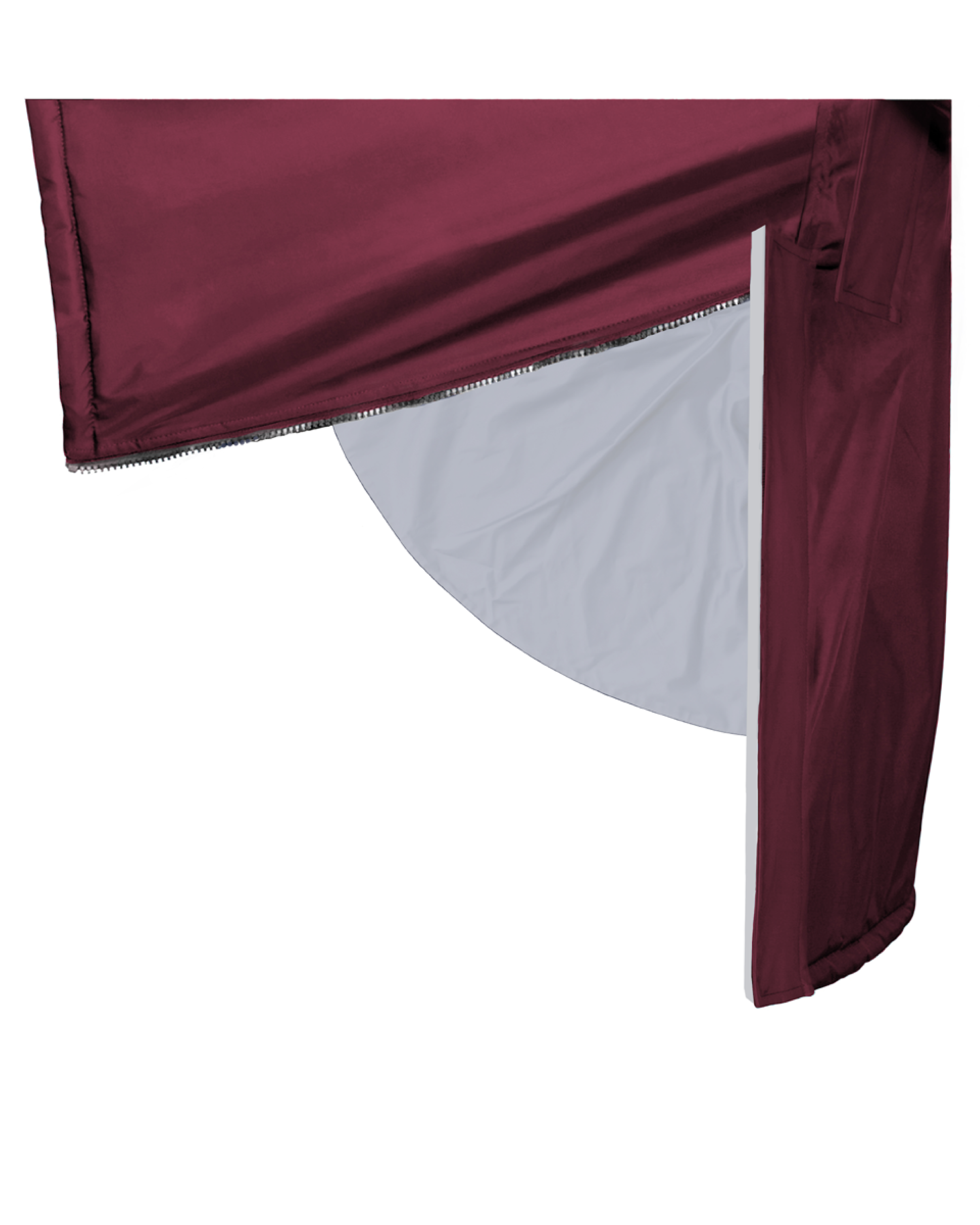 EQUIDRY waterproof horse riding raincoat thin fleece reflective plum side skirt