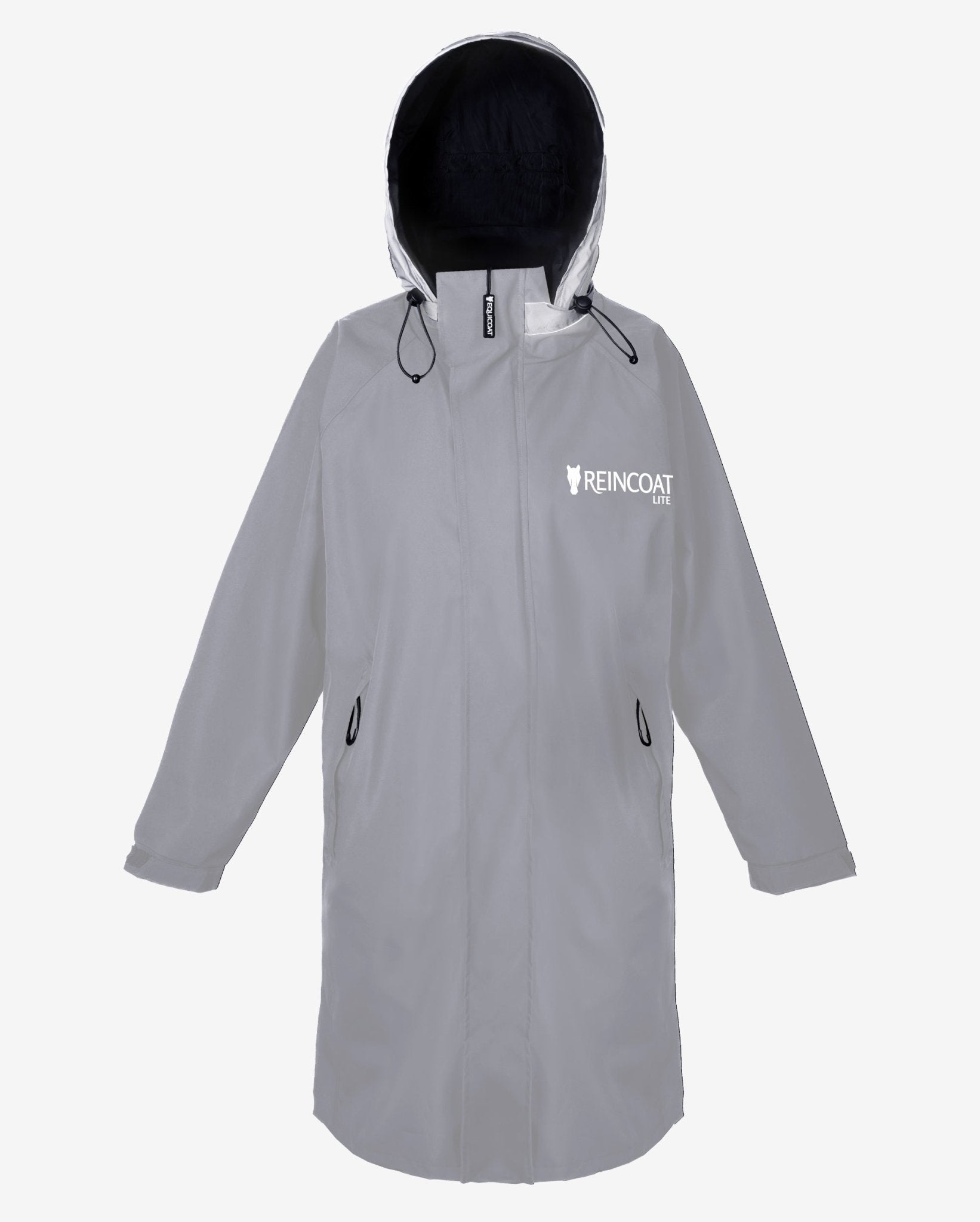 Reincoat Lite Kids Grey Waterproof Jacket: Lightweight, Reflective, with Hood. Shop Now!