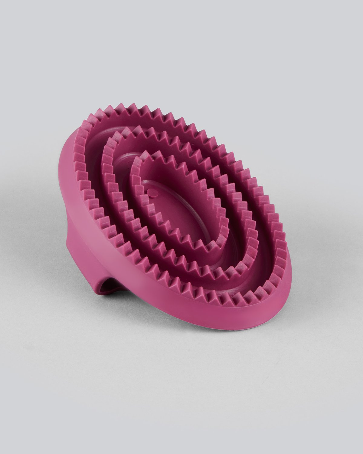 Premier Equine Rubber Curry Comb - Wine Color | Horse Grooming Brush - Equiflair