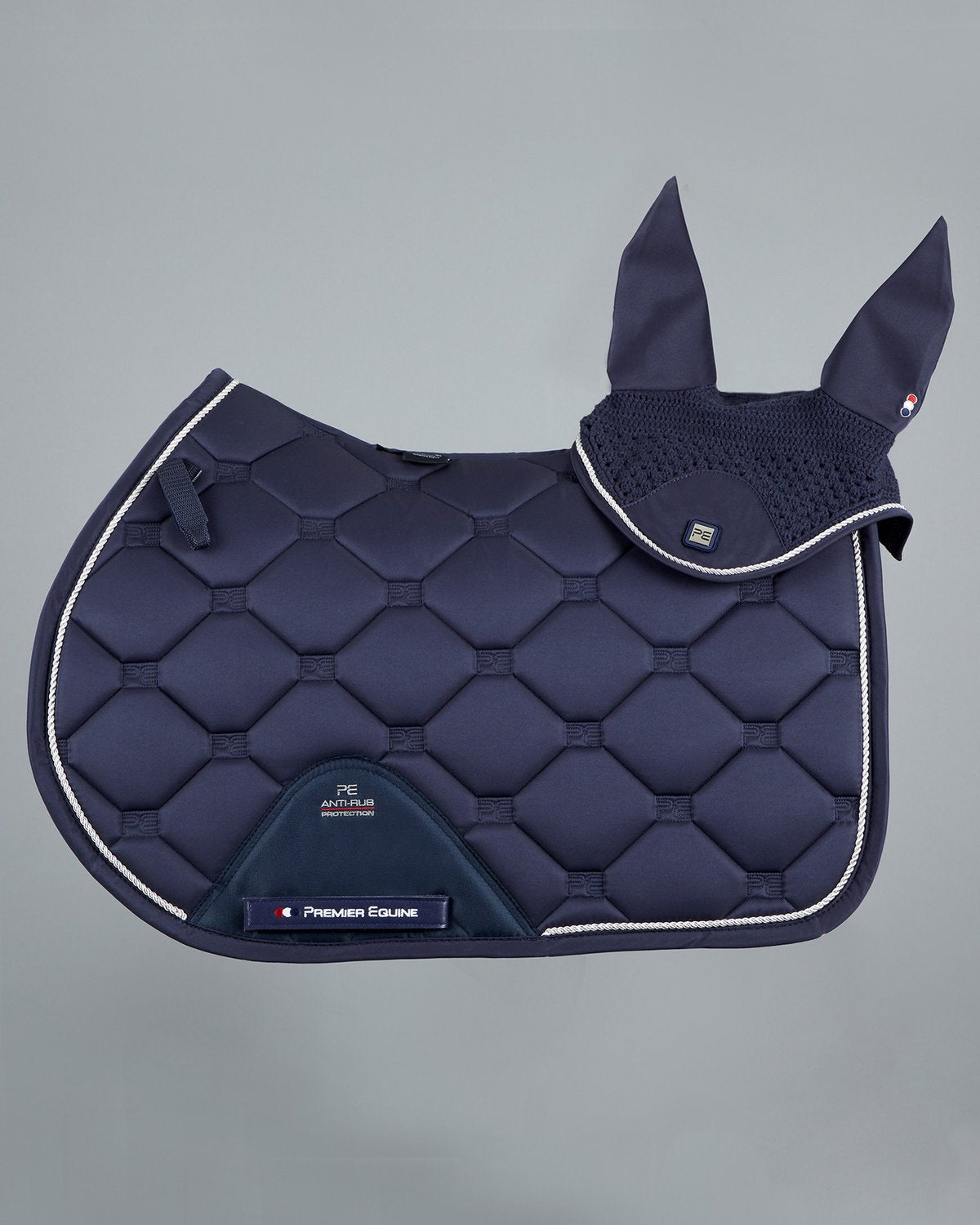 PREMIER EQUINE SALTARE GP/Jump Saddle Pad Navy - Close Contact, Quilted, Equestrian Gear | Equiflair