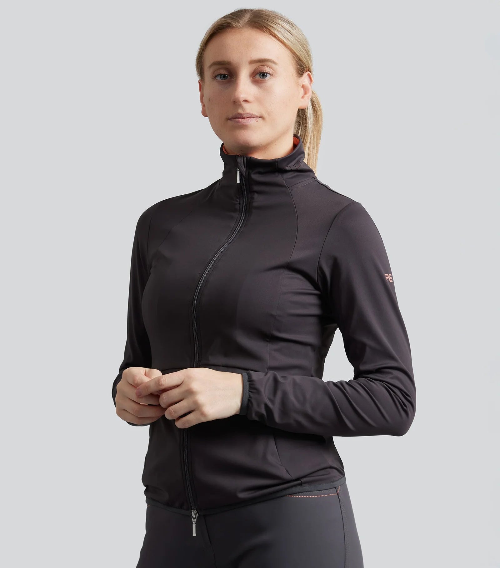 Premier Equine Savio Womens Technical Riding Jacket Anthracite Grey