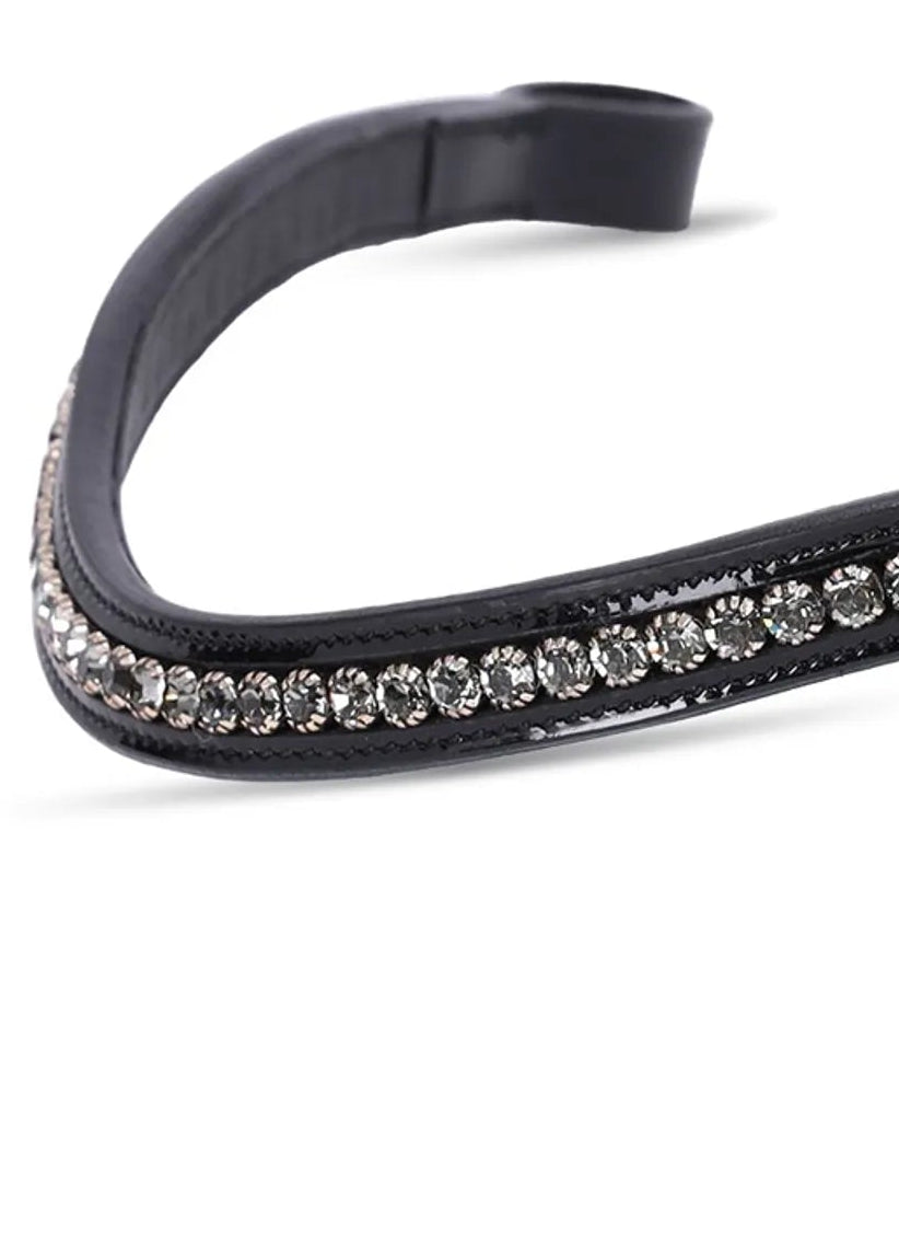 Schockemohle Browband Glam black/patent/black diamond/silver