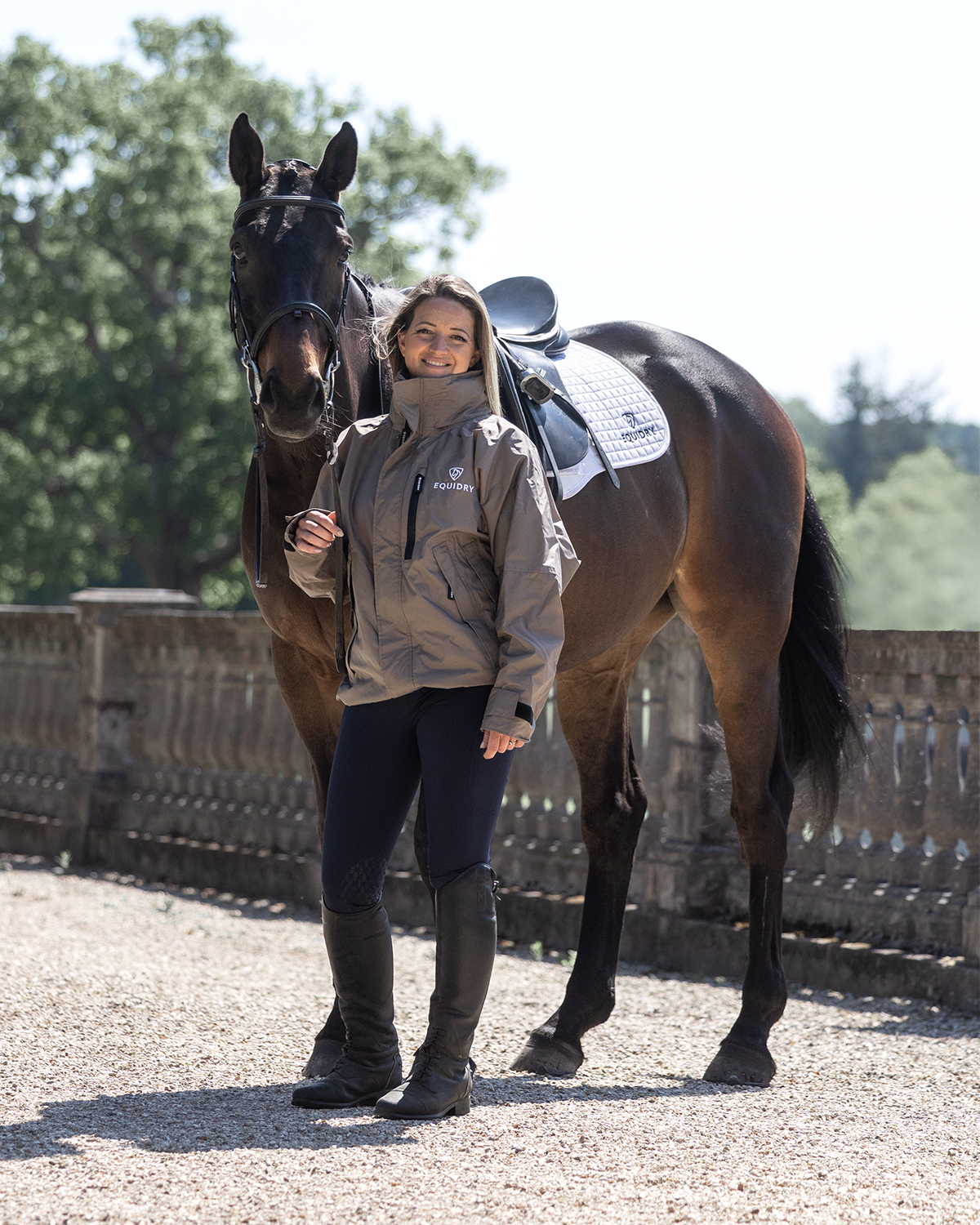 EQUIDRY Shortie Mac Women's Mesh Lining Taupe