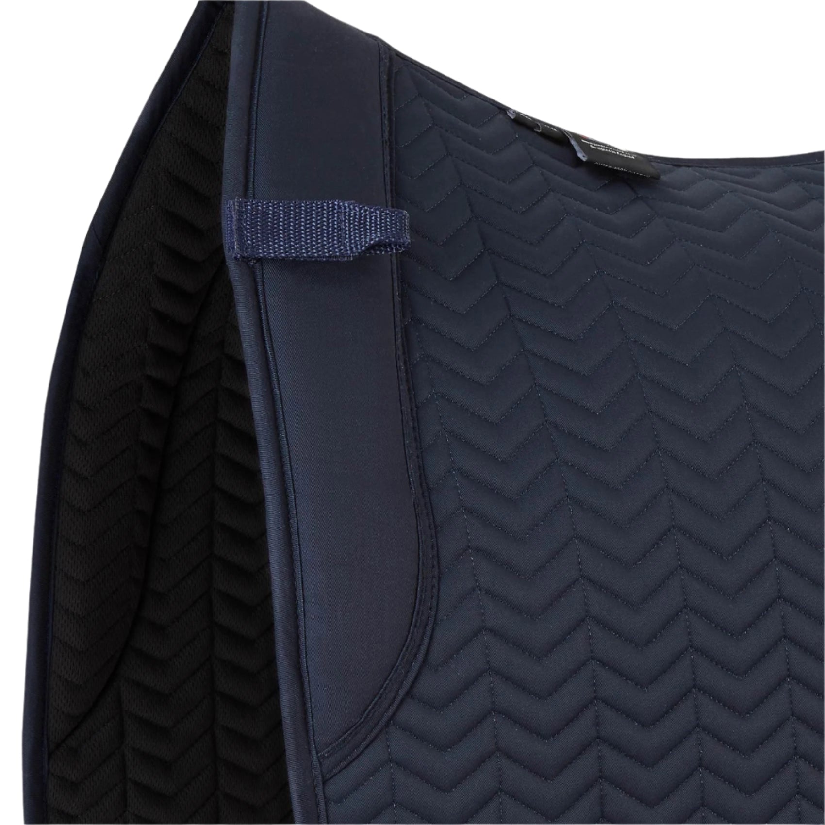 Premier Equine Sovereign Dressage Saddle Pad - Navy Blue - Comfortable Chevron Quilted Design
