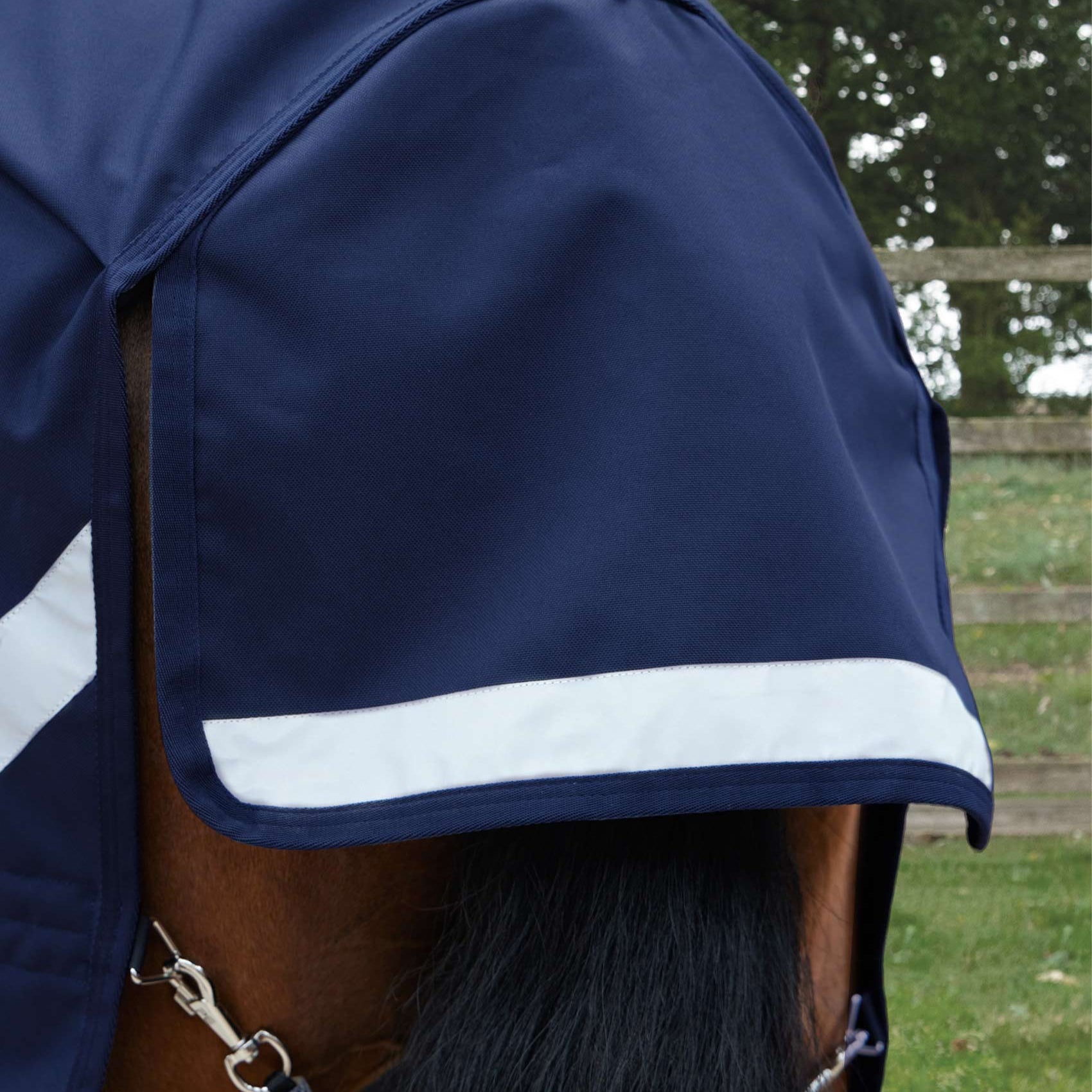 Premier Equine Stratus 1200 Series 0g Turnout Rug with Classic Neck Cover Navy