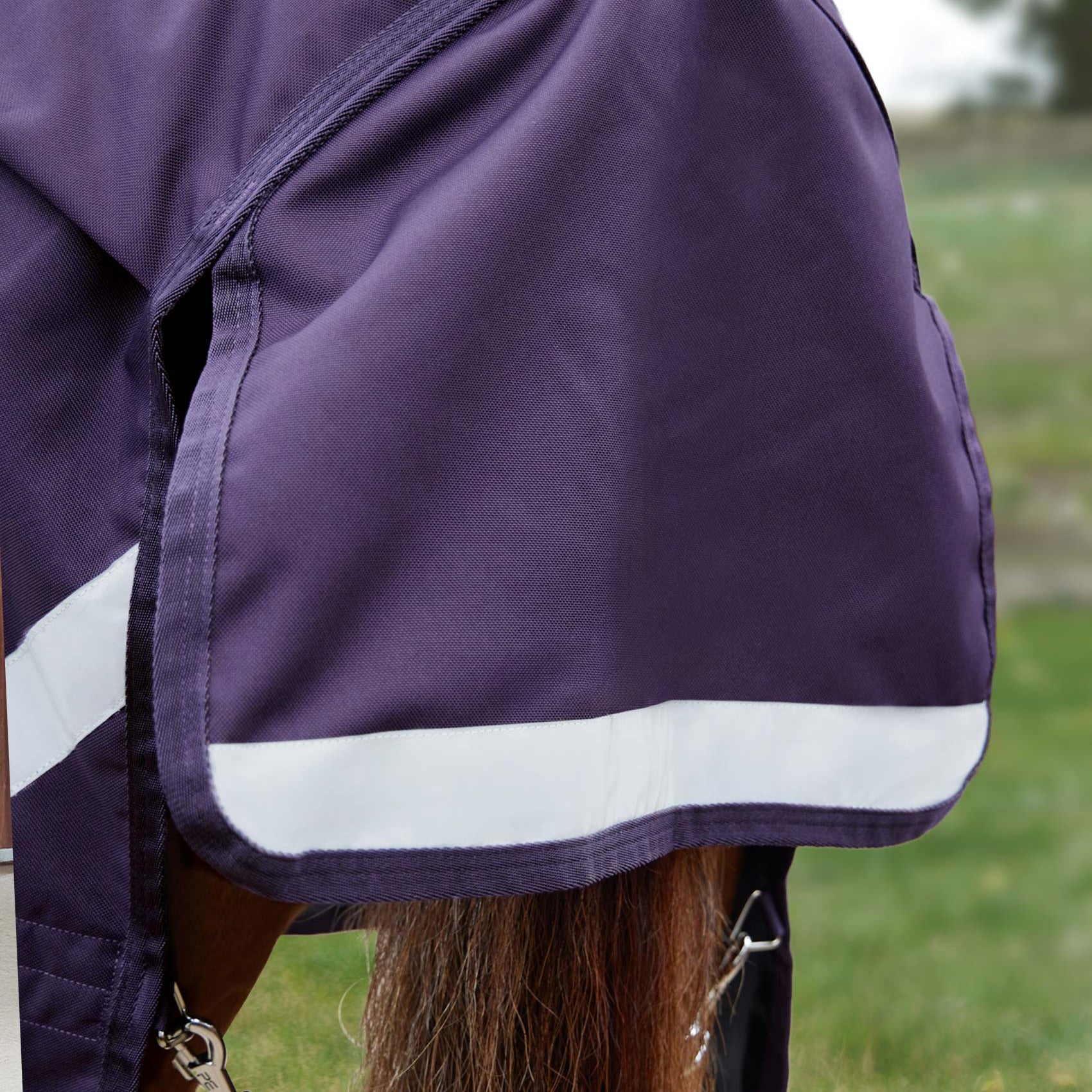 Premier Equine Stratus 1200 Series 0g Turnout Rug with Classic Neck Cover Purple