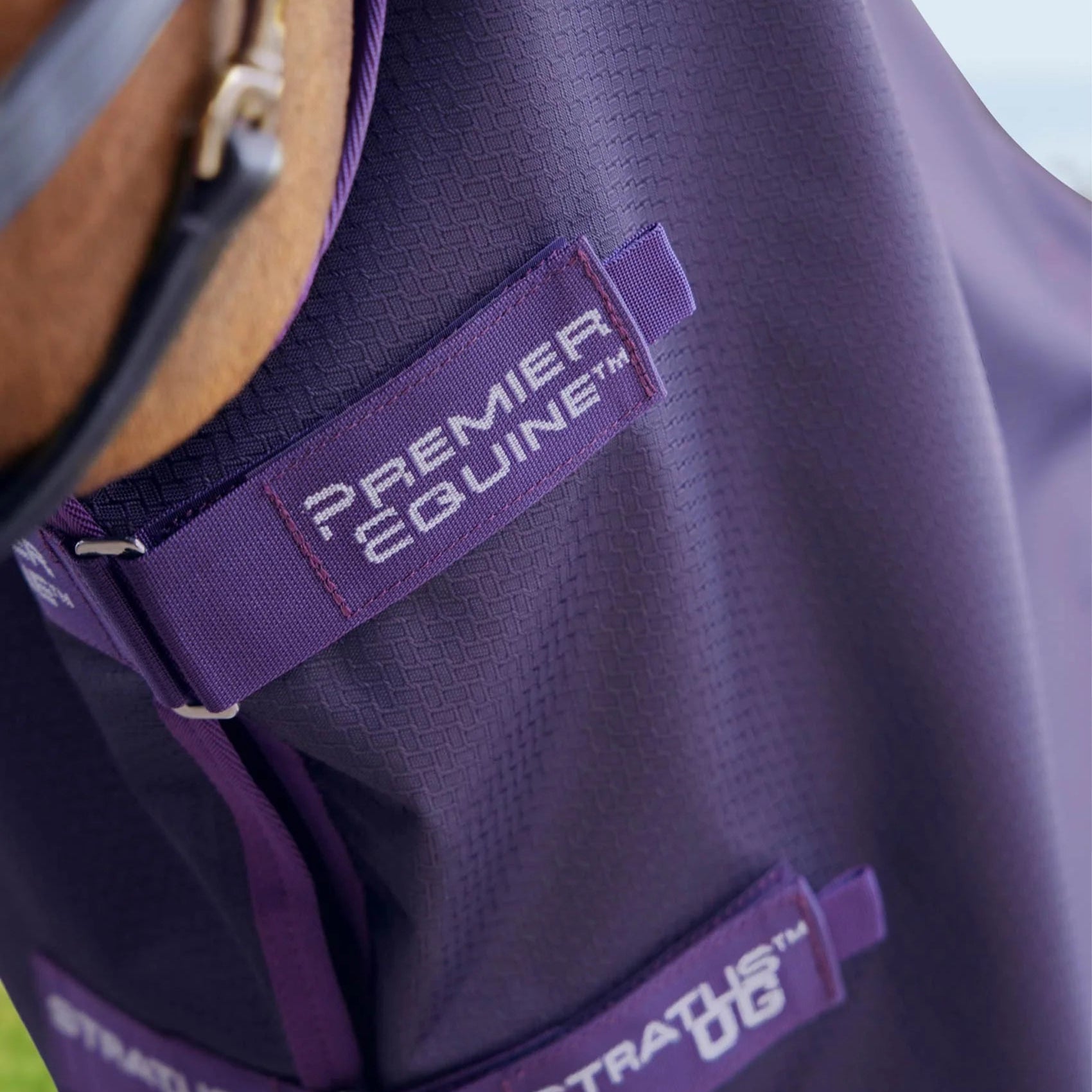 Premier Equine Stratus 600D Series 0g Turnout Rug with Classic Neck Cover Purple