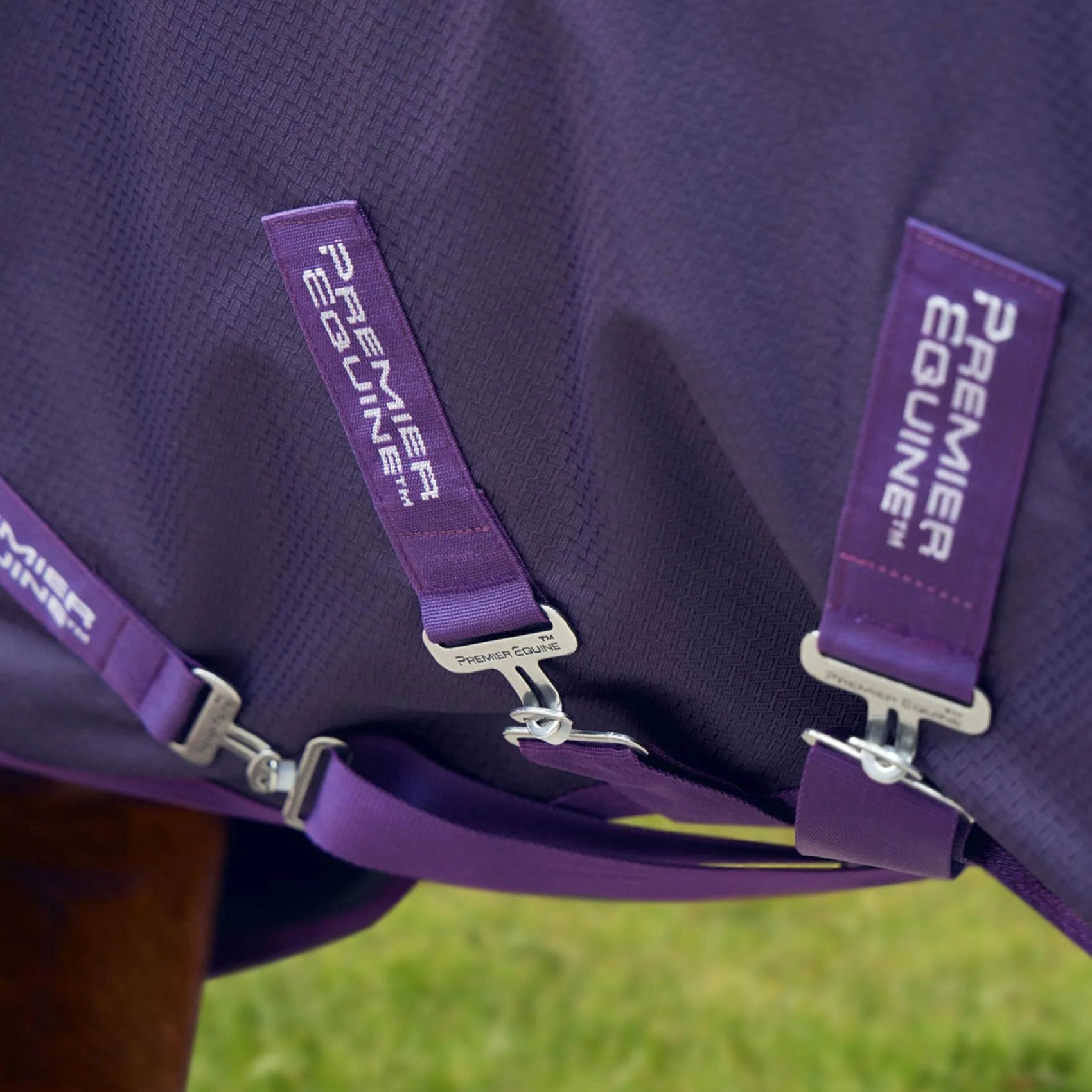 Premier Equine Stratus 600D Series 0g Turnout Rug with Classic Neck Cover Purple