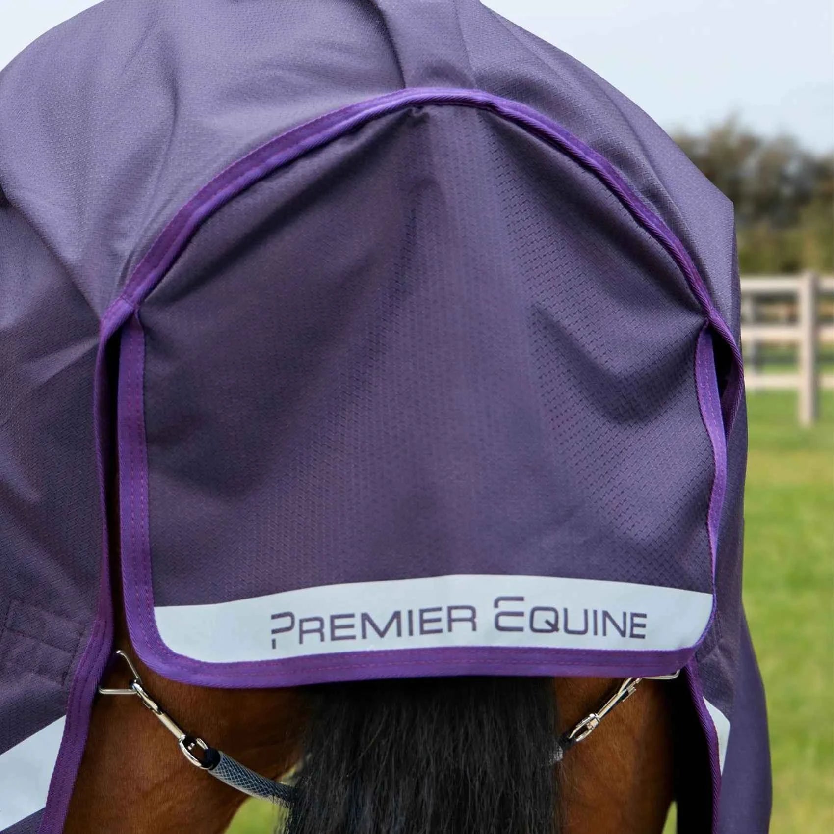 Premier Equine Stratus 600D Series 0g Turnout Rug with Classic Neck Cover Purple