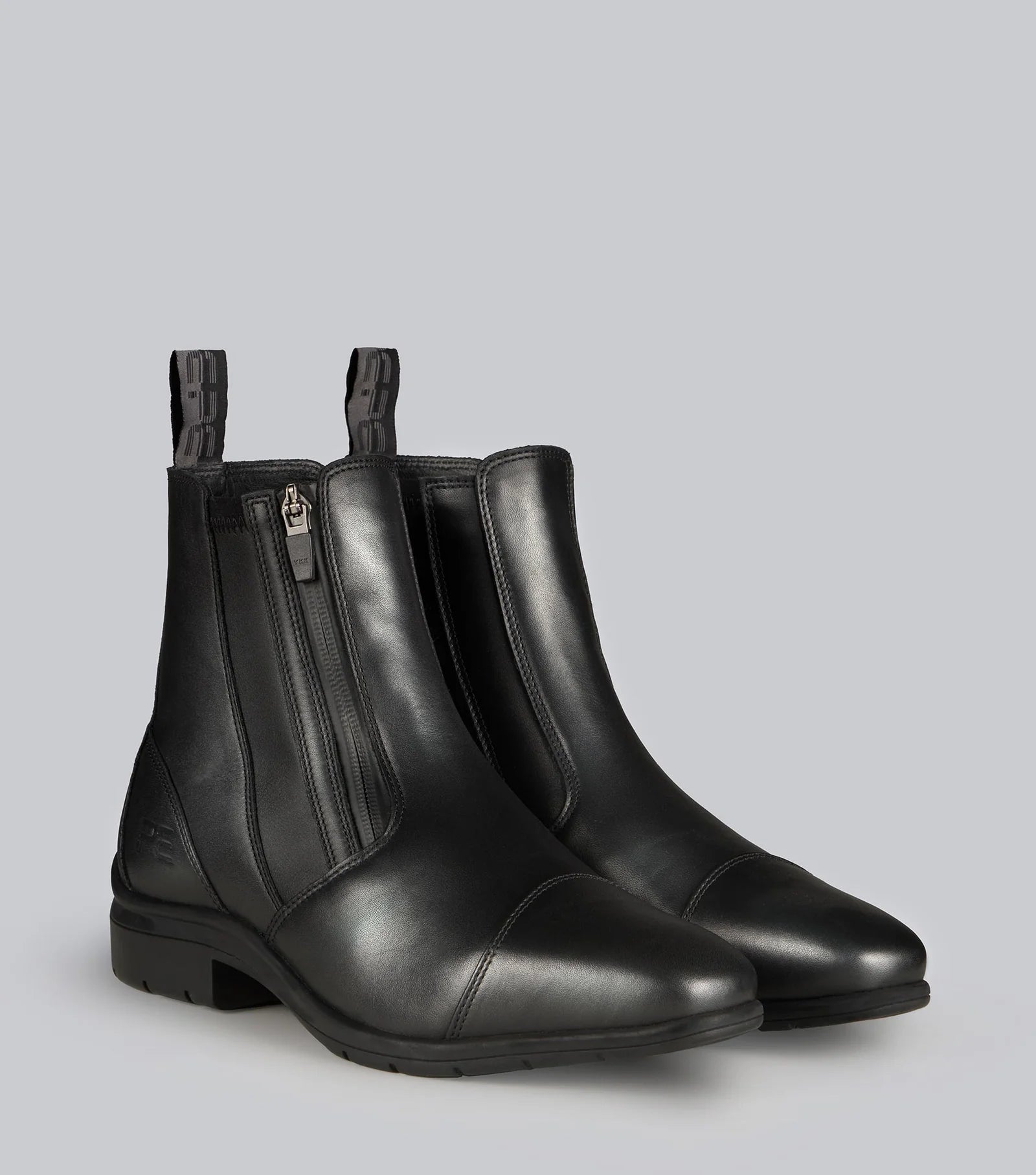 PREMIER EQUINE TARO Black Waterproof Leather Paddock Boot - Equiflair