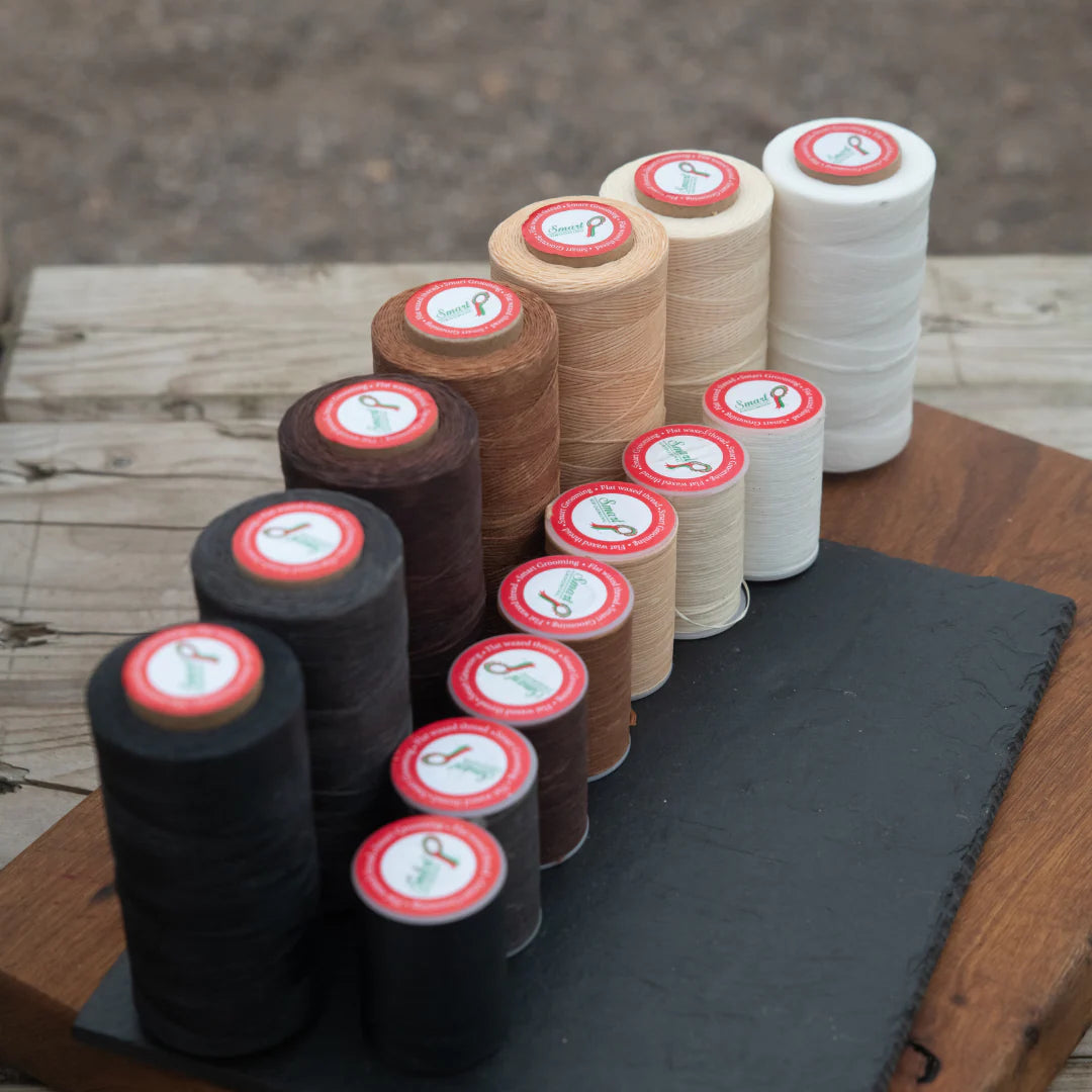 Smart Grooming Flat Waxed Plaiting Thread Spools - Black, Brown, White & Beige. Horse Plaiting Thread by Equiflair