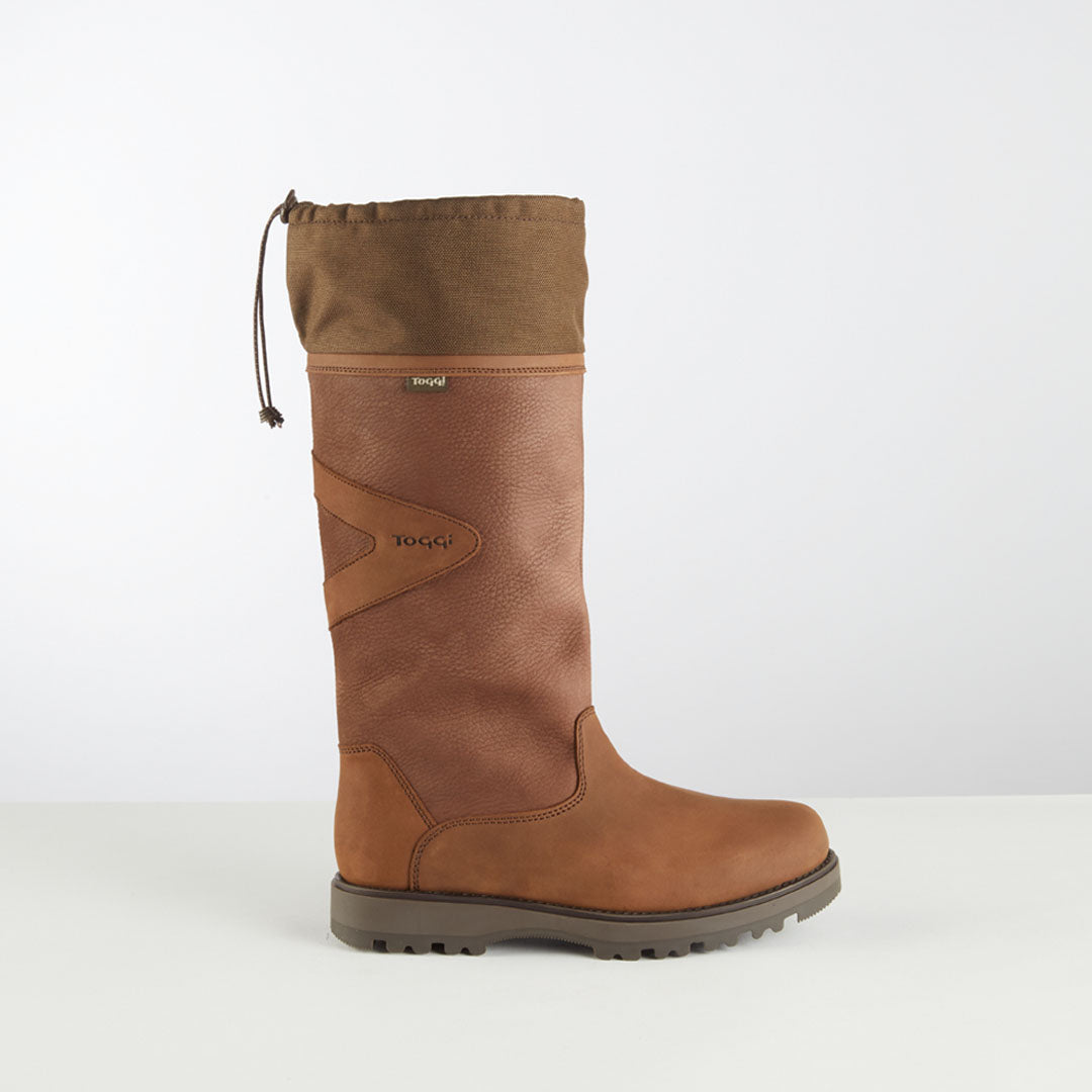 TOGGI Long Unisex Columbus Country Boots - Waterproof nubuck leather with adjustable gaiter.