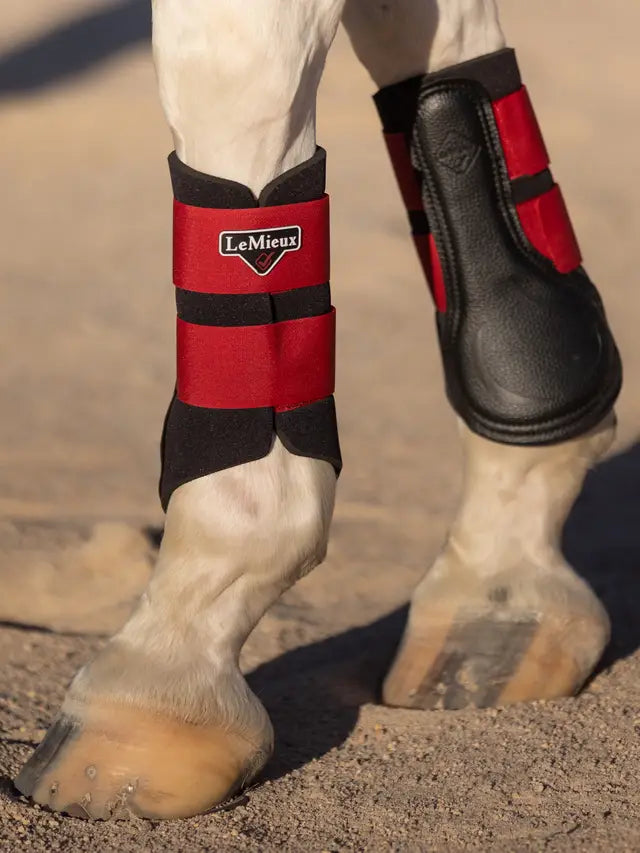 LeMieux Grafter Brushing Boot Chilli
