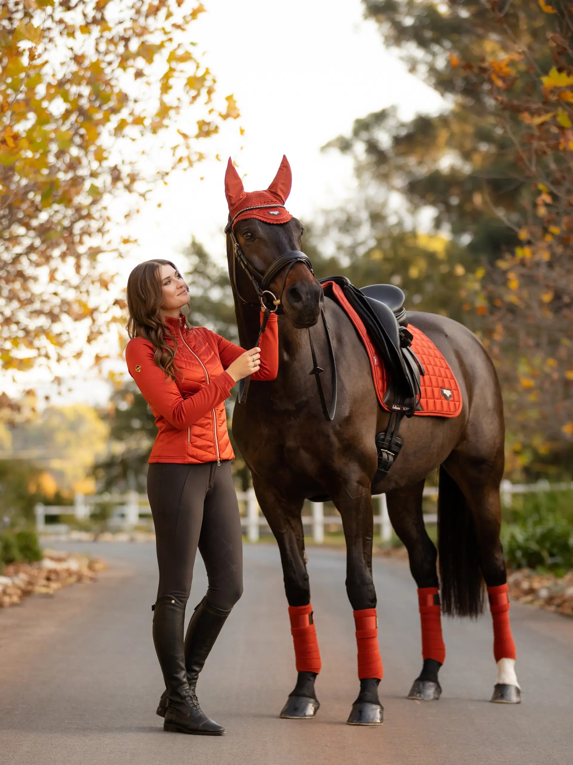 LeMieux Loire Memory Dressage Square Sienna: Elegant horse saddle pad in sienna color. Equiflair