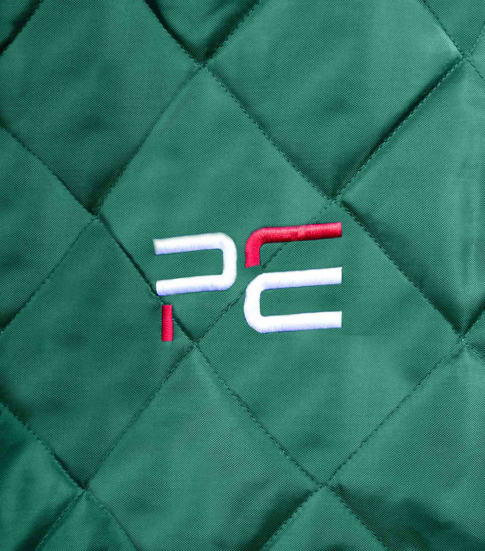 Premier Equine Tuscan 200g Stable Rug - Green. Diamond Quilted horse blanket.