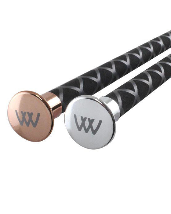 Woof Wear Harmony Dressage Whip - Black Silver - Equiflair - Balanced Non-Slip Riding Tool