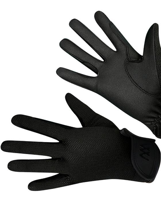 Woof Wear Grand Prix Black Riding Gloves - Equestrian Performance Gear