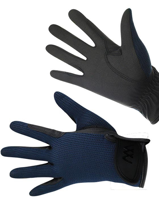 Woof Wear Grand Prix Riding Gloves Navy: Technical, Breathable Equestrian Gloves for Superior Grip & Performance