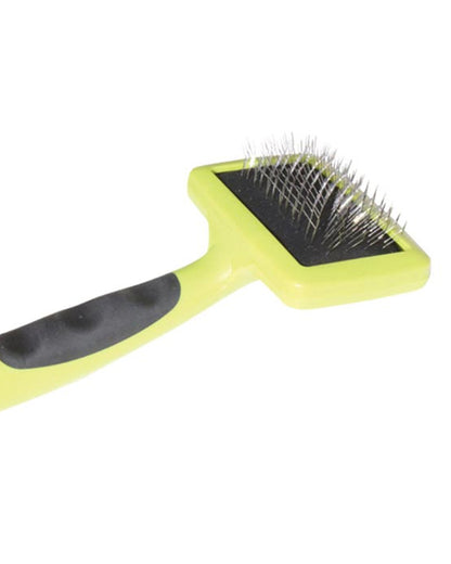 WOOF WEAR HOOK & LOOP CLEANER LIME: Pet Grooming Brush for Dirt Removal & Hook & Loop Maintenance