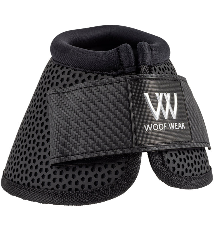 Woof Wear iVent No-Turn Overreach Boot Black - Horse Leg Protection