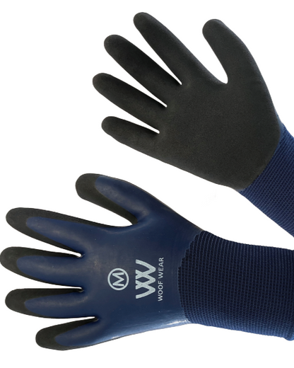 Woof Wear Winter Yard Gloves Navy Blue - Waterproof Thermal Riding Gloves for Cold Weather