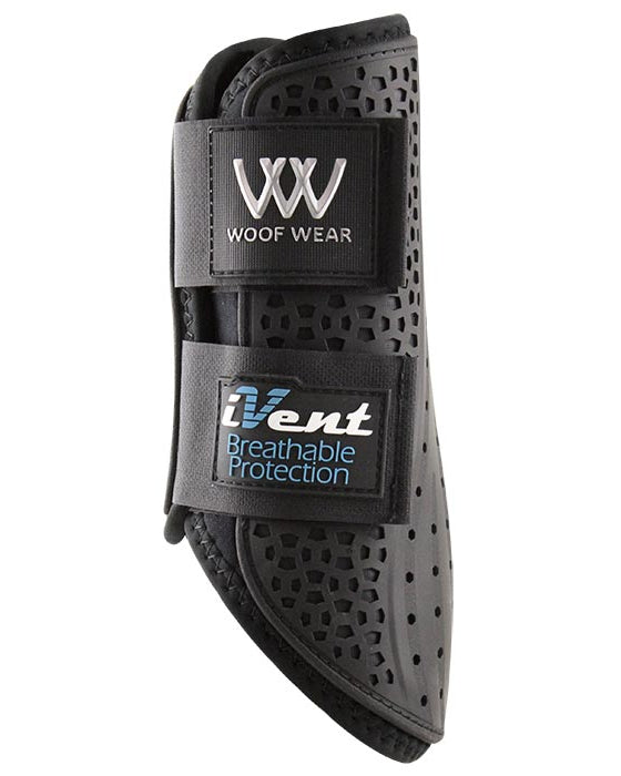 Woof Wear iVent Hybrid Boot Black - Horse Brushing Boot with Breathable Protection