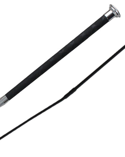 Woof Wear Harmony Dressage Whip - Black & Silver - Flexible, Balanced Riding Crop
