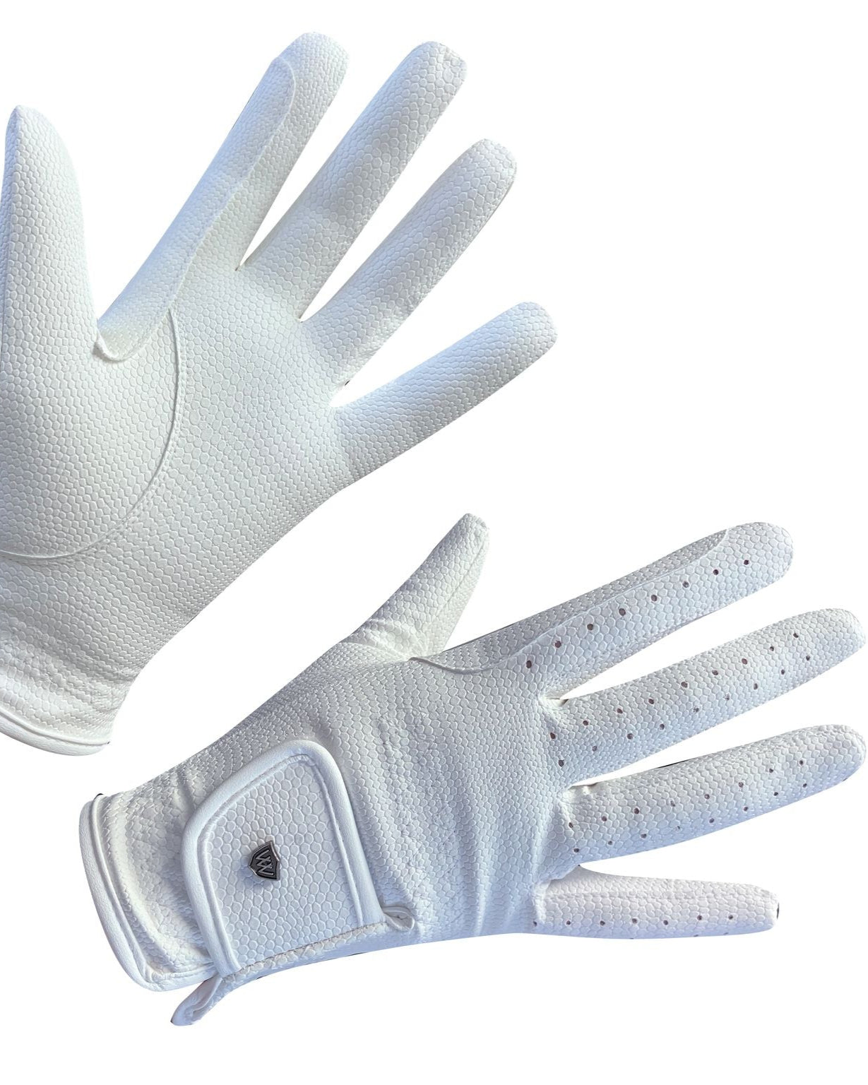 Woof Wear Competition Glove - White Riding Gloves for Equestrian Use | Grip & Comfort