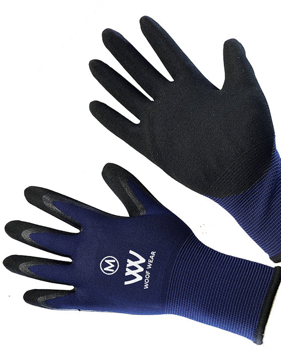 Woof Wear Summer Yard Gloves - Black and Navy: Breathable, Durable Work & Gardening Gloves
