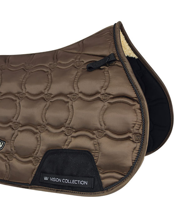 WOOF WEAR VISION PONY GP PAD MOCHA - Quilted Pony Saddle Pad - Breathable Mesh, Cooling Liner, Comfortable Fit