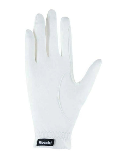 ROECKL ROECK-GRIP Winter Riding Gloves - White Equestrian Glove for Cold Weather Riding