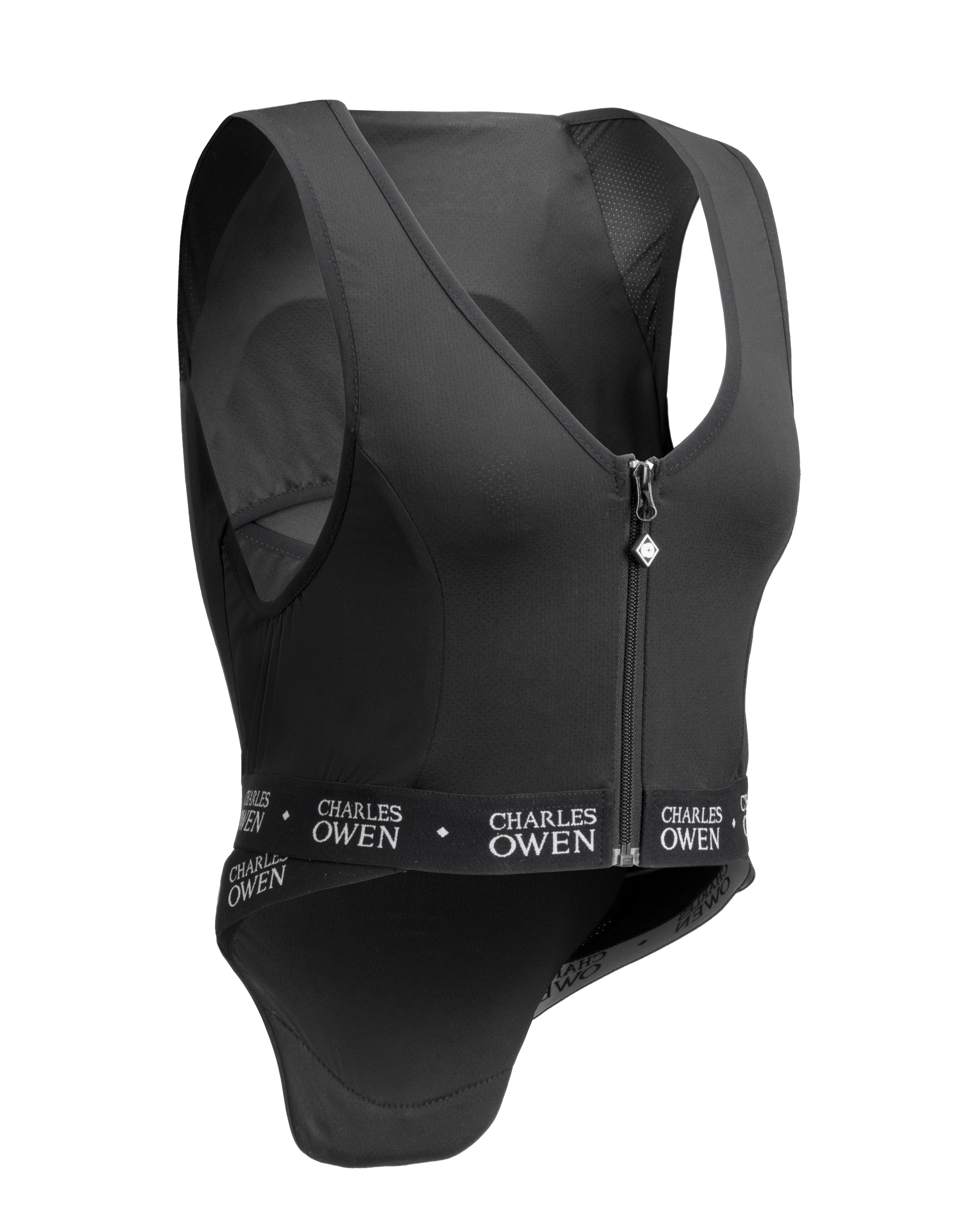 CHARLES OWEN SHADOW Childs Back Protector - Black Equestrian Safety Vest for Children's Horse Riding Protection