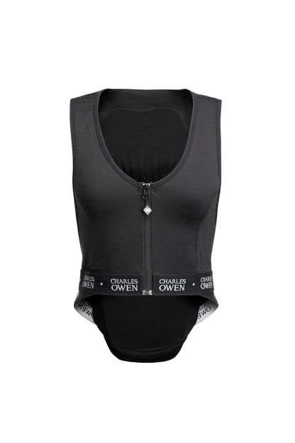 Charles Owen Shadow Adult Equestrian Back Protector - Black | Riding Safety Gear