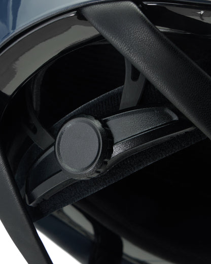 CHARLES OWEN KYLO EQX Navy Gloss/Pewter Sparkly Riding Helmet with MIPS & Dial-Fit System. Buy at Equiflair!