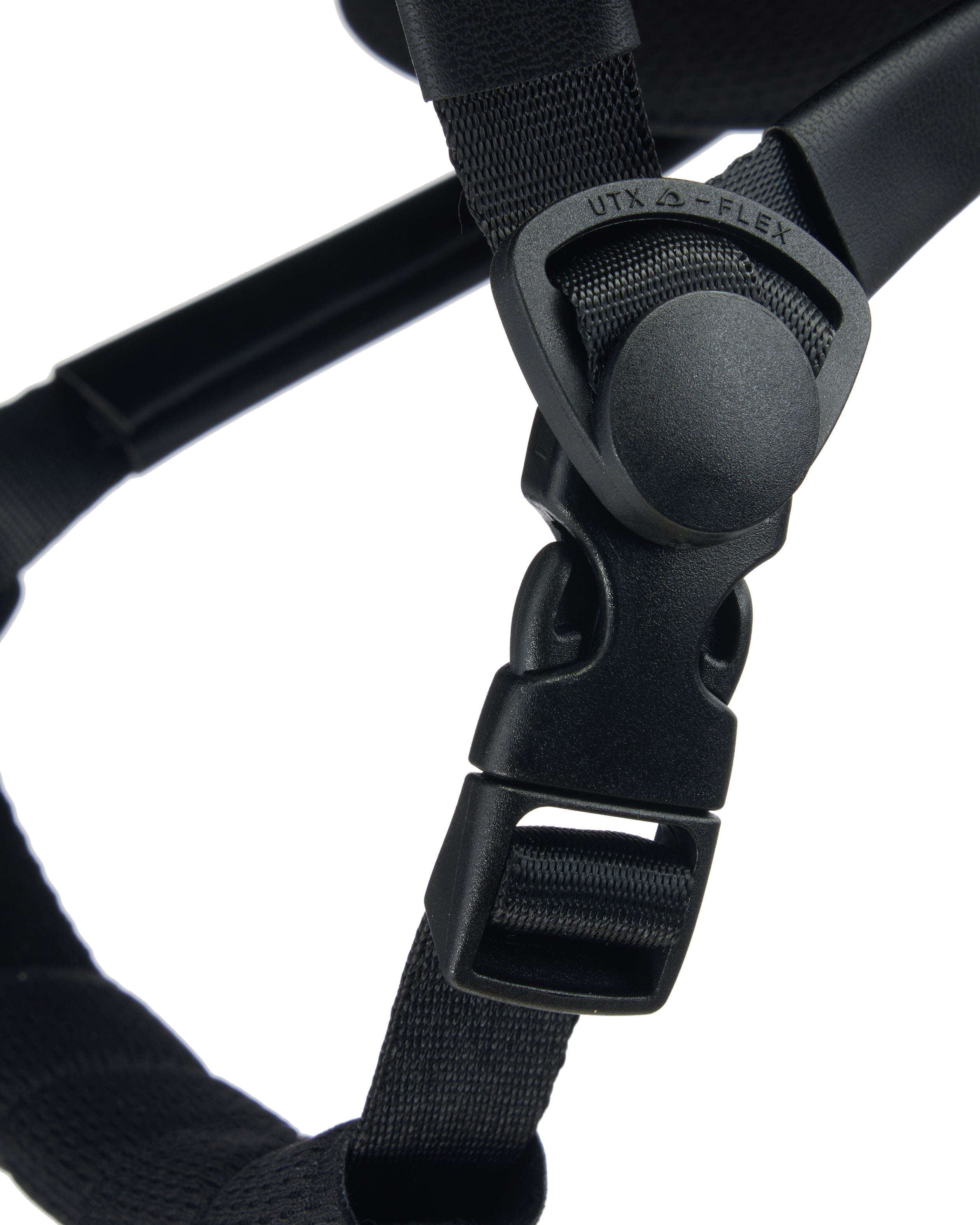 Black Riding Helmet Strap & Buckle: Secure & Adjustable Equestrian Safety Gear