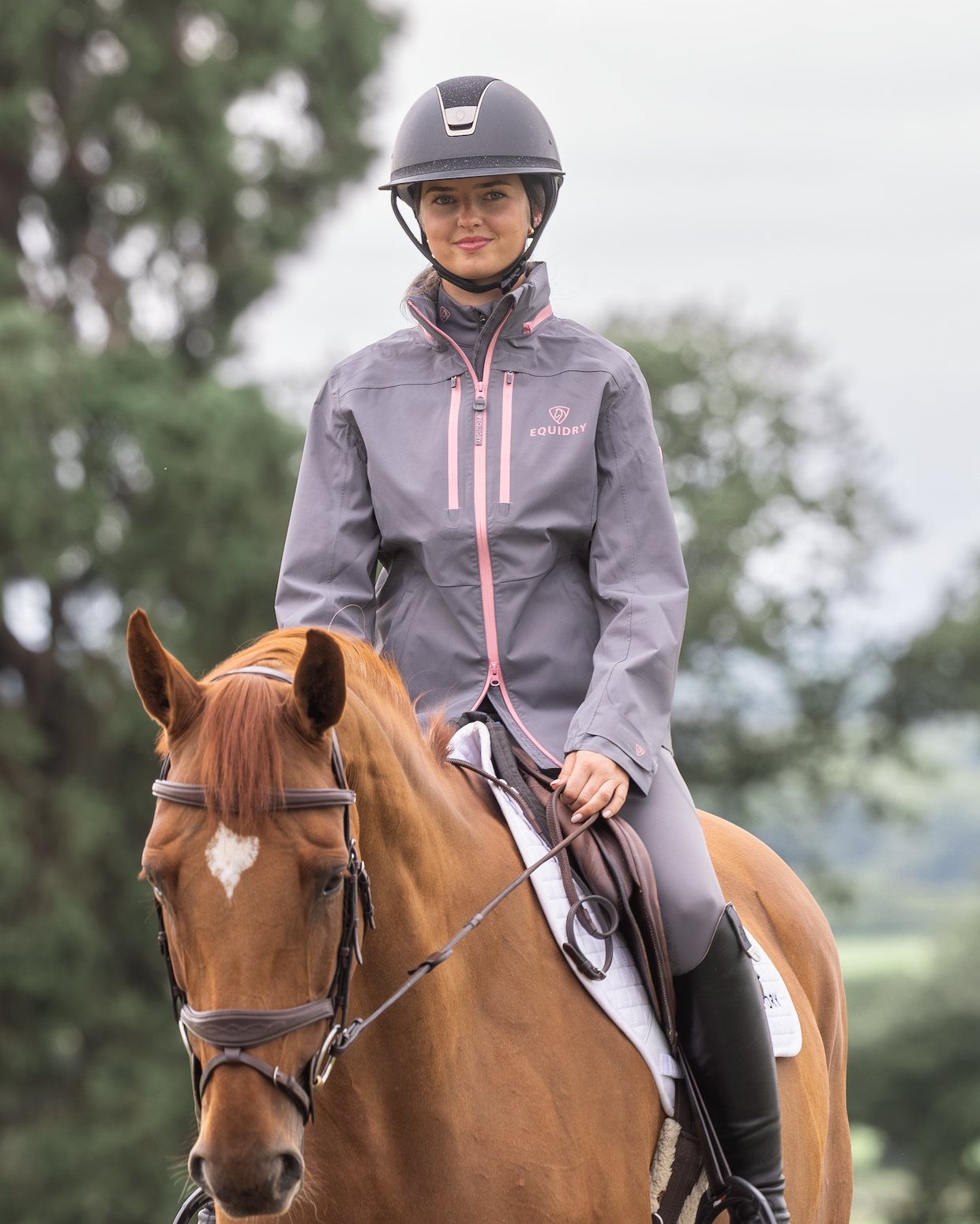 EQUIDRY Varsha Waterproof Riding Jacket Women's Grey